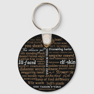 Shakespeare Insults Collection Keychain