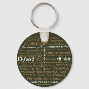 Shakespeare Insults Collection Keychain