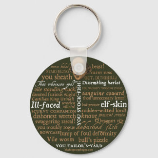 Shakespeare Insults Collection Keychain