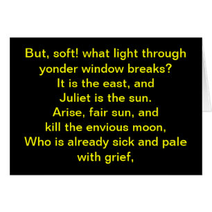 Shakespeare:  Juliet is the sun
