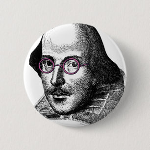 Shakespeare Lennon 2 Inch Round Button