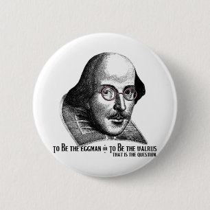 Shakespeare Lennon II 2 Inch Round Button