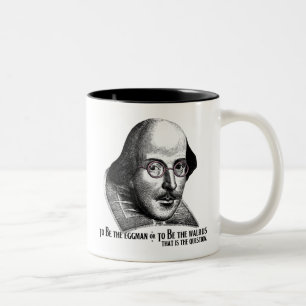 Shakespeare Lennon II Two-Tone Coffee Mug