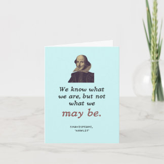 Shakespeare Literary Nerd Graduation Card