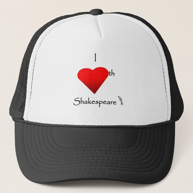 Shakespeare Love Trucker Hat (Front)