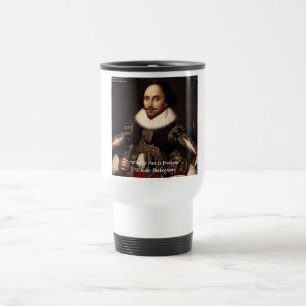 Shakespeare Past Is Prologue Quote Travel Mug