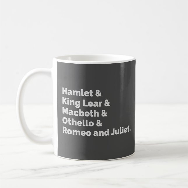 Shakespeare Plays I Coffee Mug (Left)