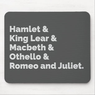 Shakespeare Plays I Mouse Pad