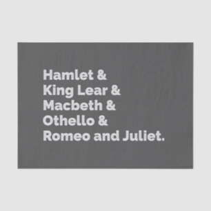 Shakespeare Plays I Tissue Paper