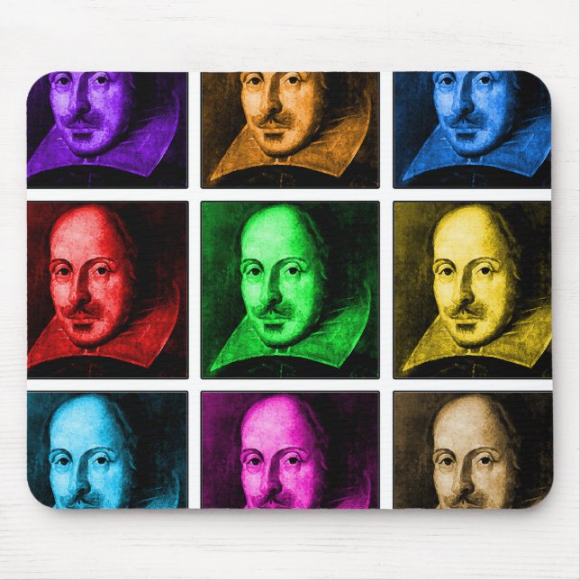 Shakespeare Pop Art Mouse Pad (Front)