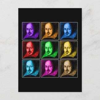Shakespeare Pop Art Postcard