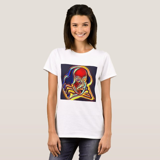 Shakespeare portrait - modern art T-Shirt (Front Full)