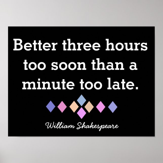 Shakespeare Poster Quote - Print (Front)