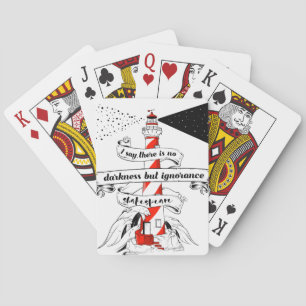 Shakespeare quote 12th night playing cards