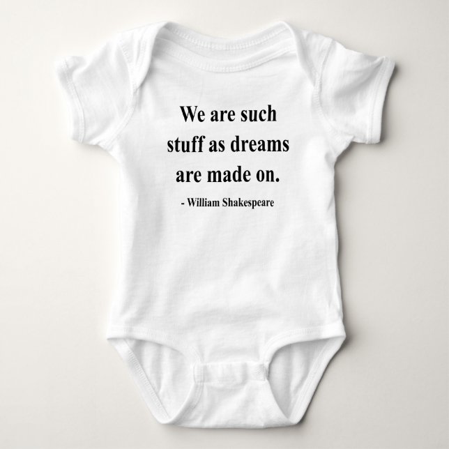 Shakespeare Quote 2a Baby Bodysuit (Front)