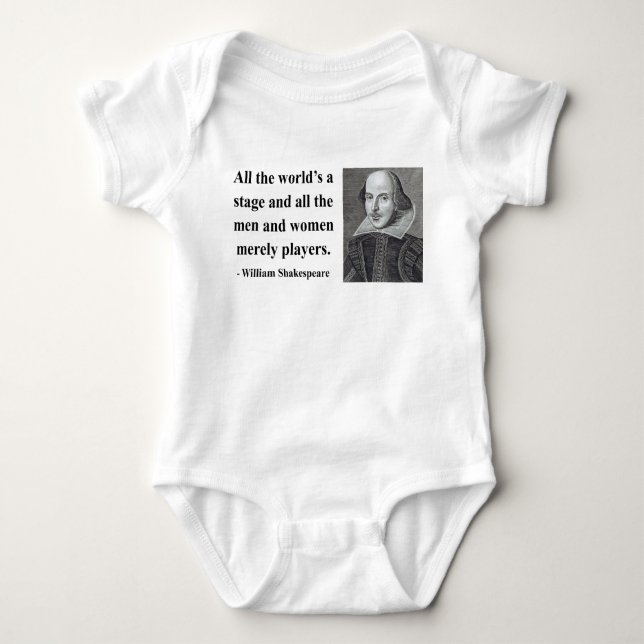 Shakespeare Quote 5b Baby Bodysuit (Front)
