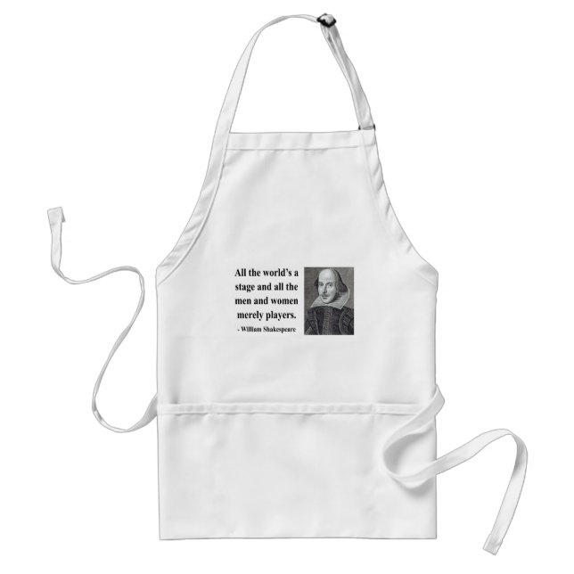 Shakespeare Quote 5b Standard Apron (Front)