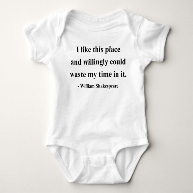Shakespeare Quote 6a Baby Bodysuit (Front)