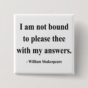 Shakespeare Quote 9a 2 Inch Square Button
