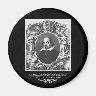 Shakespeare Quote ~ All The World's A Stage Magnet