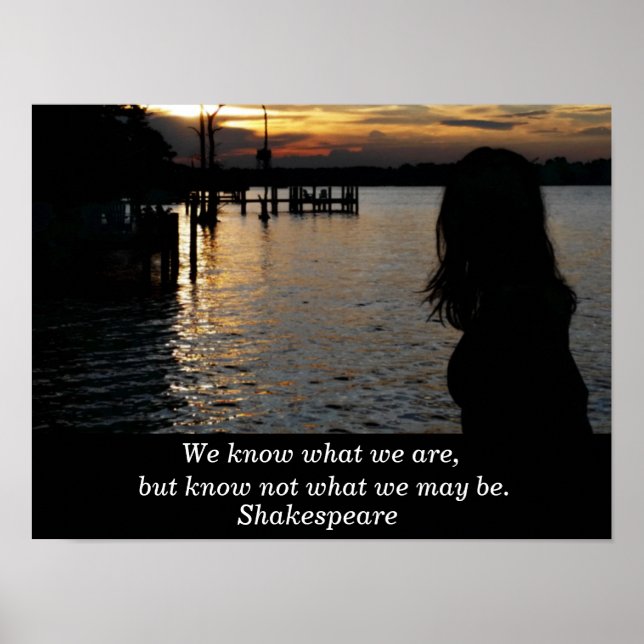 Shakespeare quote - art poster (Front)