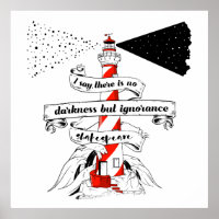 Shakespeare quote Lighthouse illustration