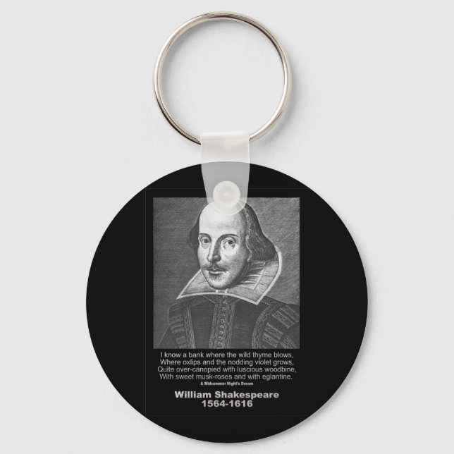 Shakespeare Quote Midsummer Night’s Dream Keychain (Front)