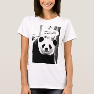 Shakespeare Quote Panda Bear Customizable Text T-Shirt