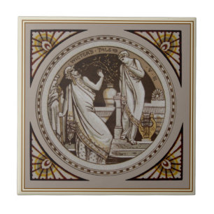 Shakespeare"s Winter's Tale Antique Repro Minton Tile