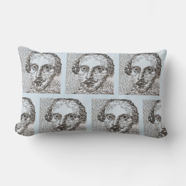 Shakespeare says Sleep Lumbar Pillow (Front)