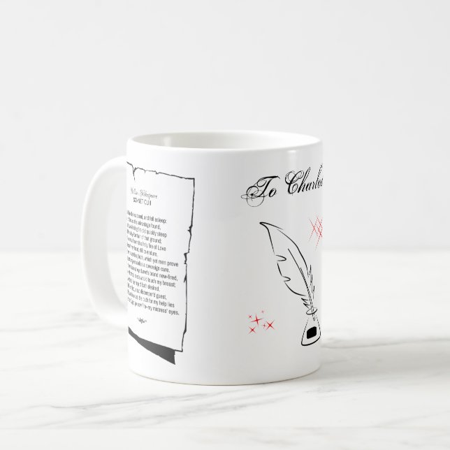 Shakespeare Sonnet 153 Coffee Mug (Front Left)
