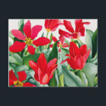 Shakespeare Tulips Postcard<br><div class="desc">Shakespeare Tulips (watercolour on paper)  Ryland  Christopher / Private Collection / Bridgeman Images</div>