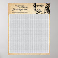 Shakespeare Word Search Poster (Large)