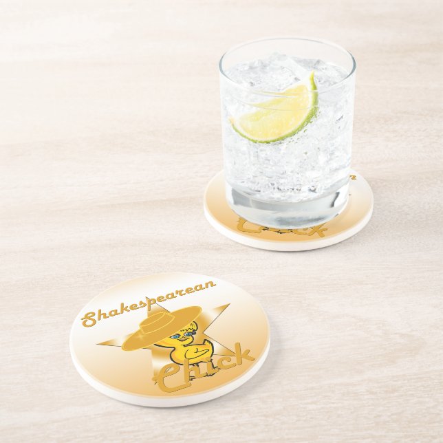 Shakespearean Chick #10 Coaster (Side)