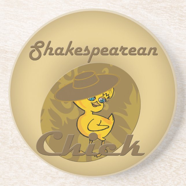 Shakespearean Chick #6 Coaster (Front)