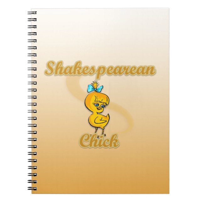 Shakespearean Chick Notebook (Front)