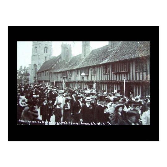 Shakespeare's Birthday 1907, Stratford-upon-Avon Postcard
