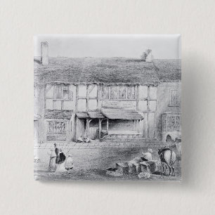 Shakespeare's Birthplace 2 Inch Square Button