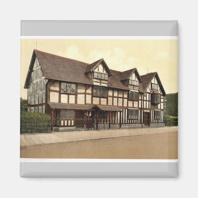 Shakespeare's birthplace, Stratford-on-Avon, Engla Magnet (Front)