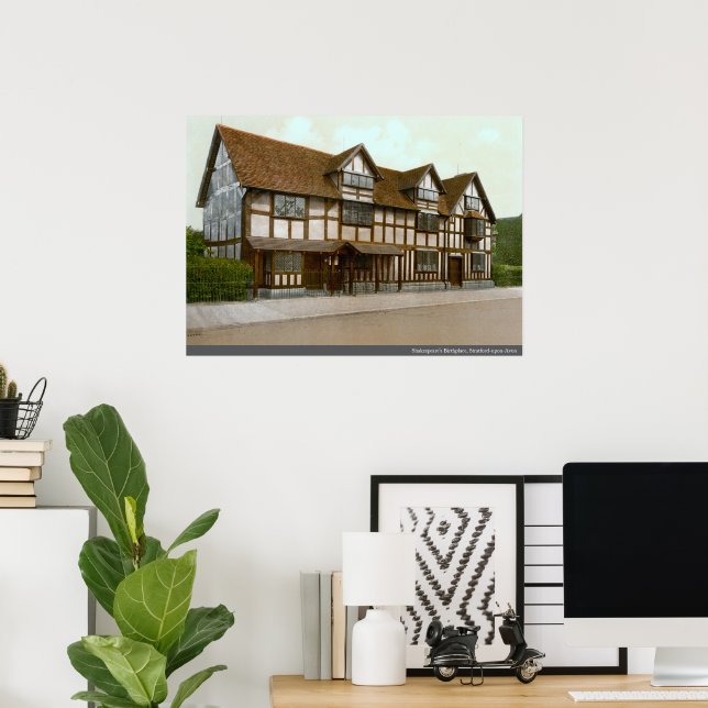 Shakespeare's Birthplace, Stratford-upon-Avon  Poster (Home Office)