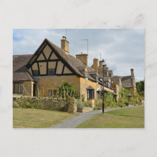Shakespeare's cottages in Broadway postcard