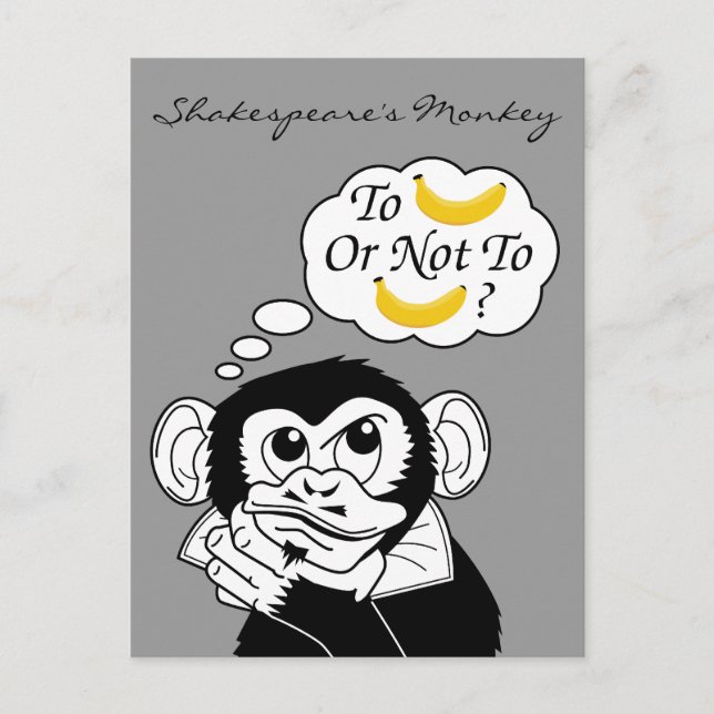 Shakespeare's Monkey Postcard (Front)