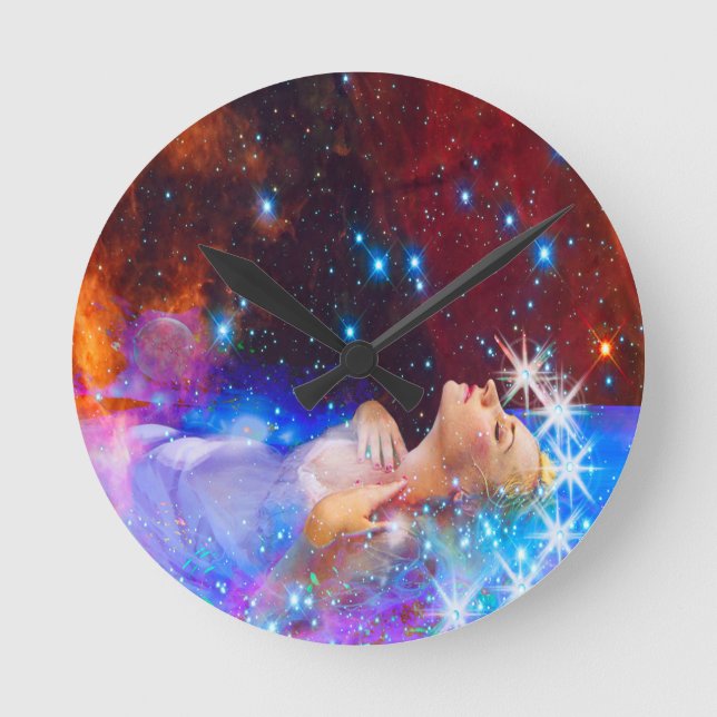 Shakespeare's Ophelia Round Clock (Front)