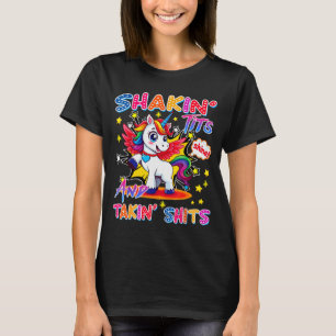 Shakin' And Takin S Funny Unicorn Dirty Adult Humo T-Shirt