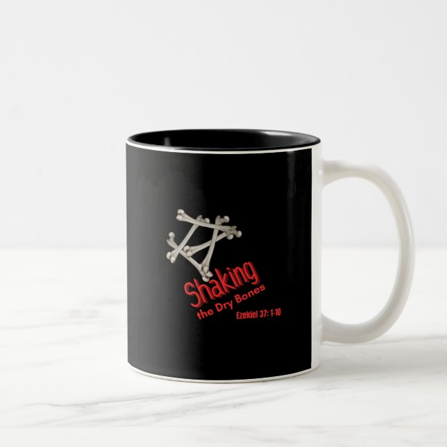 Shaking of the Dry Bones Two-Tone Coffee Mug (Right)