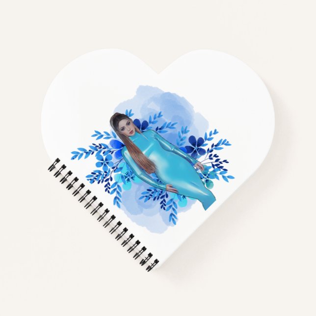 Shakira Blue Spiral Notebook (Front)