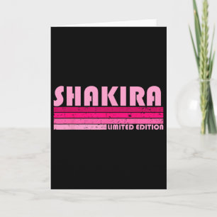 Shakira Name Personalized Retro Vintage 80s 90s Bi Card