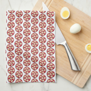 Shakshouka Shakshuka Spicy Poached Eggs Tomatoes Kitchen Towel