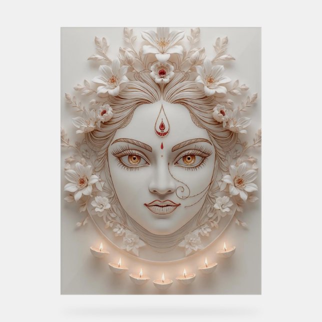 Shakti Within - Illustration minimale de Devi (Recto)