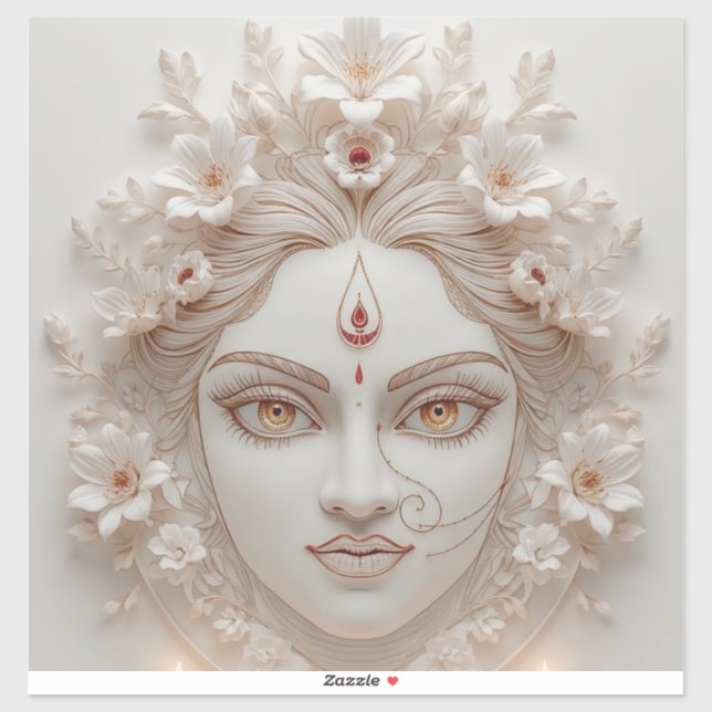 Shakti Within – Minimal Devi Illustration (Sheet)